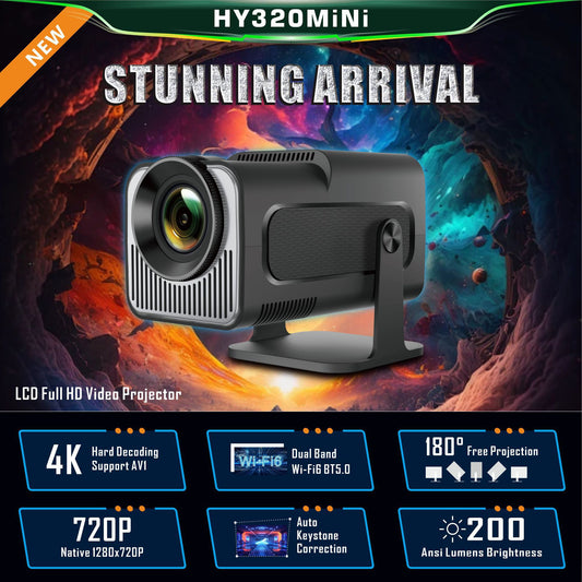 Mini Proyector Inteligente Portátil HY320 HD 720P con Android