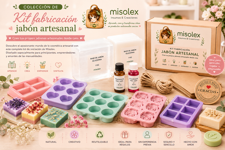 Kit fabricacion jabon artesanal