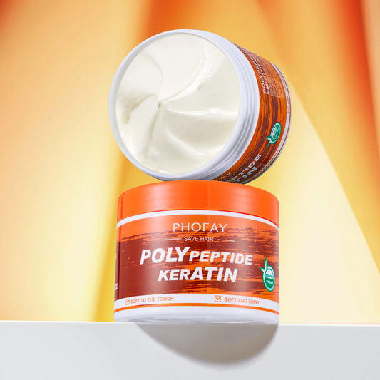 Crema Reparadora de Queratina para Cabello Dañado PHOFAY