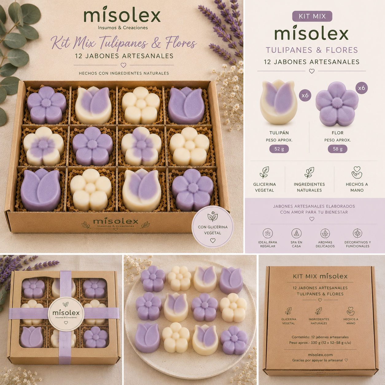 Kit Mix Misolex – Tulipanes & Flores🌷
