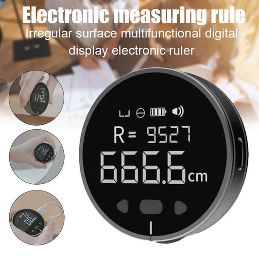 Medidor de Distancia Digital de Alta Precisión con Pantalla LCD – Regla Electrónica de Medición