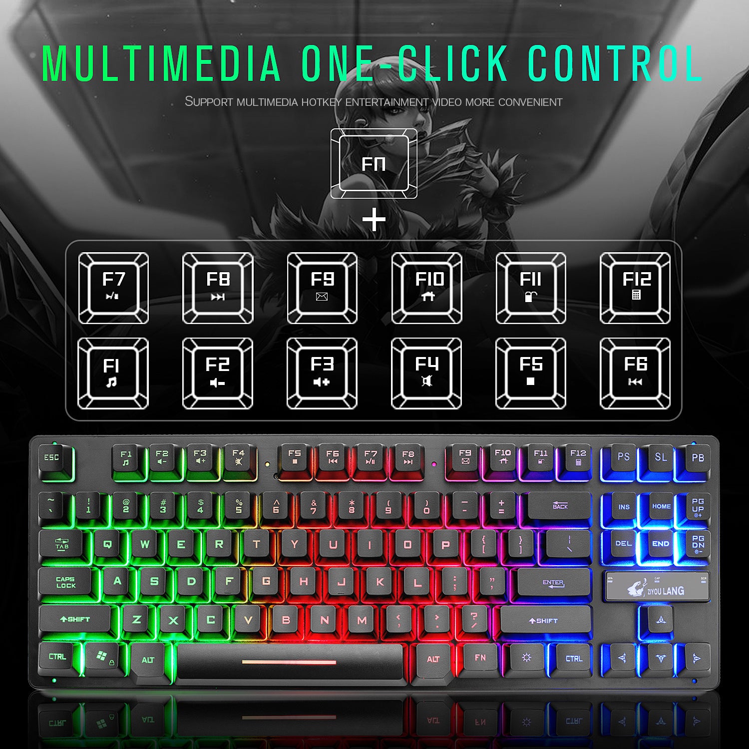 Teclado Mecánico Electrónico para Notebook – Gaming y Escritura Precisa
