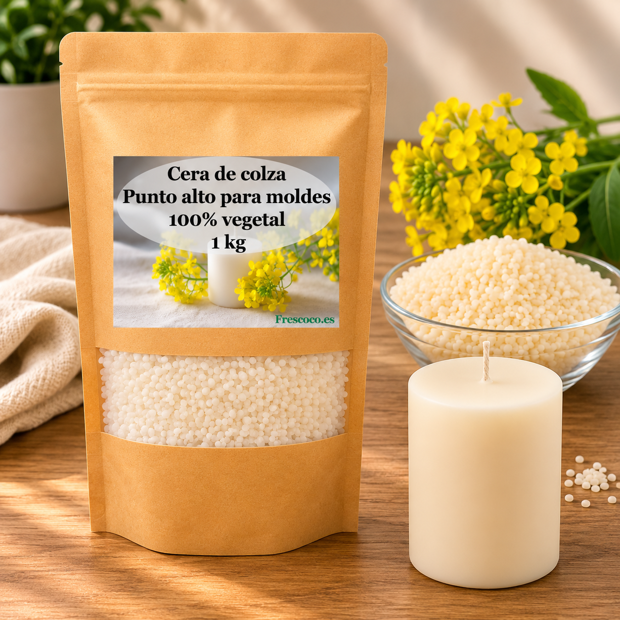 Cera de Colza para Moldes 100 % Vegetal