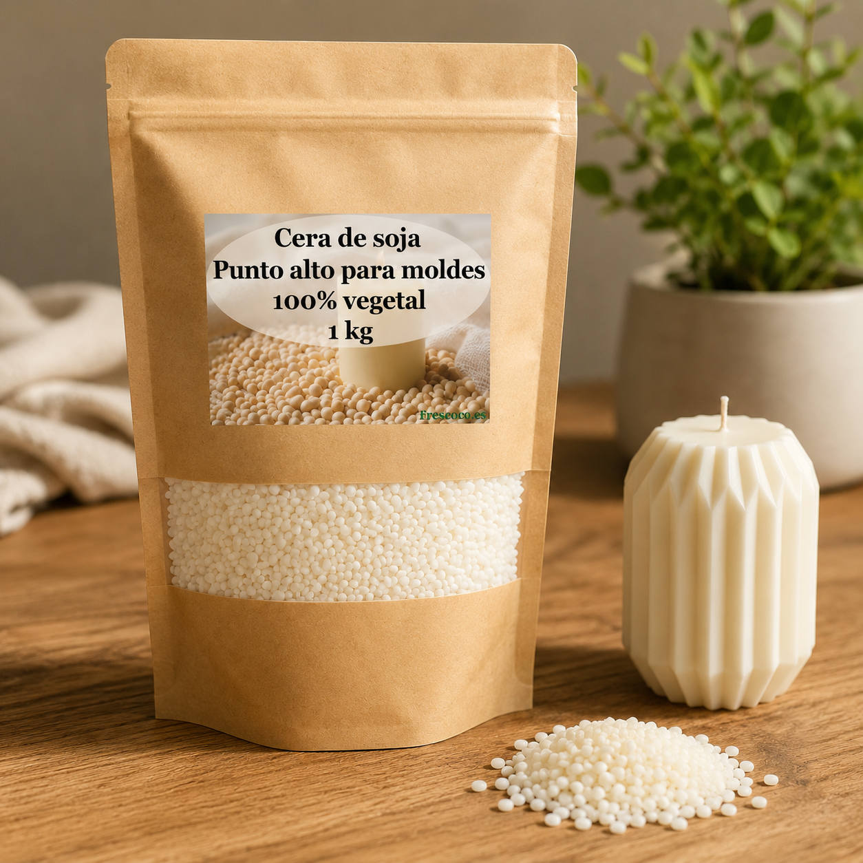 Cera de Soja para Moldes 100 % Vegetal