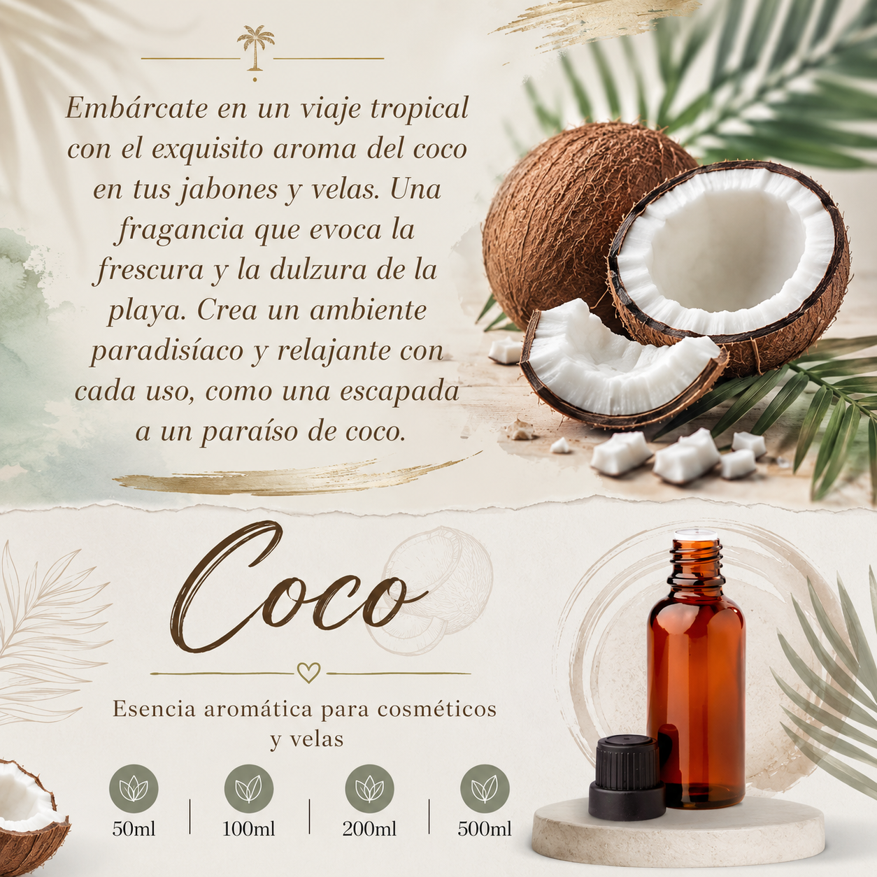 Coco esencia aromática