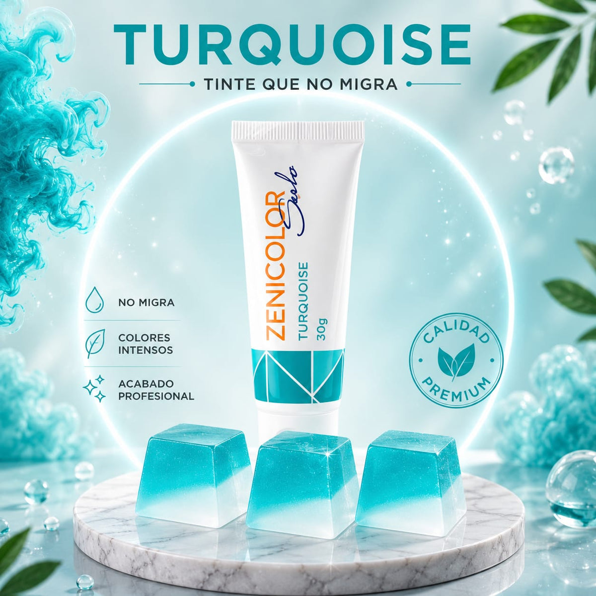 Turquoise tinte que no migra